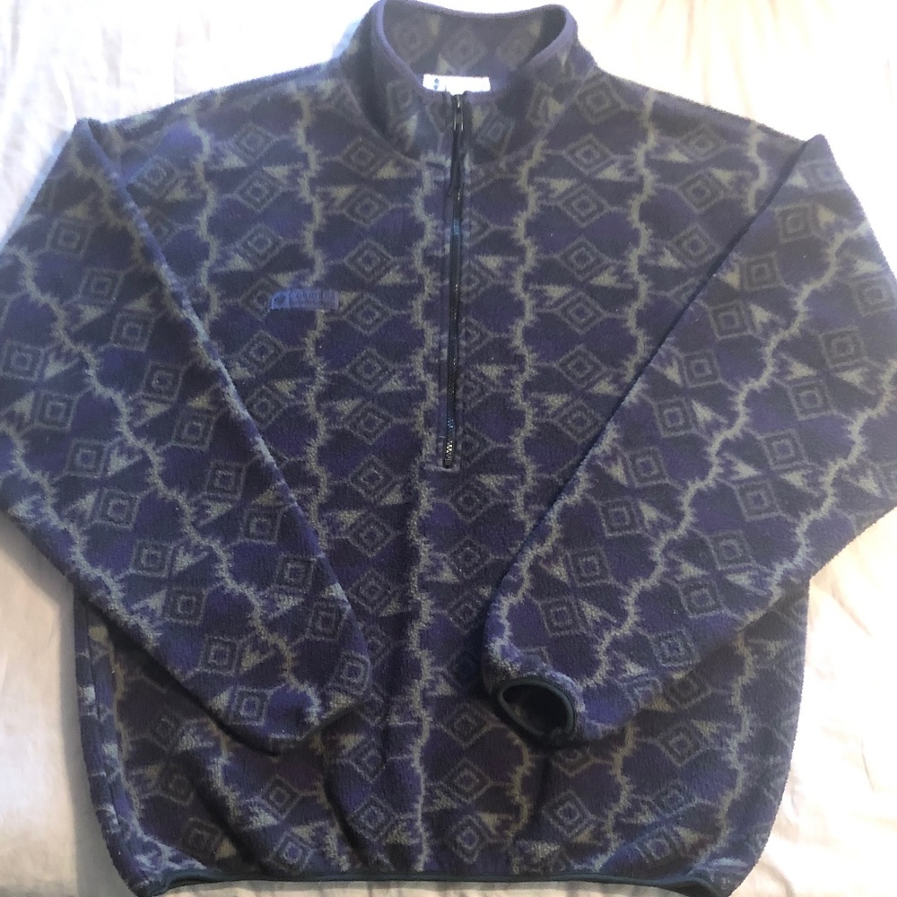 Men's Vintage Half-Zip Columbia Fleece